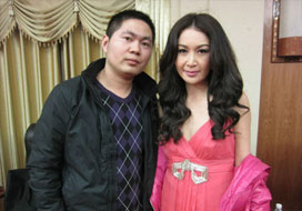 广州韦德1946与明星合影