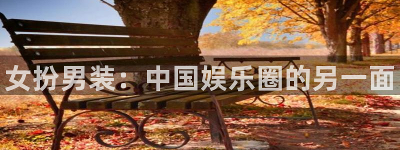 韦德1946安卓二维码：女扮男装：中国娱乐圈的另一面